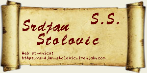 Srđan Stolović vizit kartica